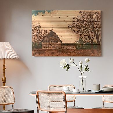 Erstwhile Barn 1 Arte de Legno Digital Print on Solid Wood Wall Art