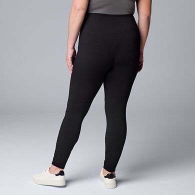 Plus Size Simply Vera Vera Wang Live-In High Rise Shaping Leggings