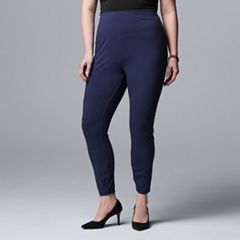 Plus Size Simply Vera Vera Wang Mid-Rise Shaping Denim Leggings