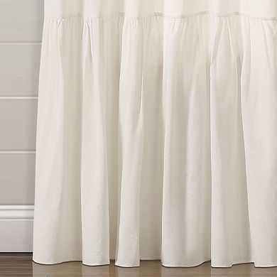 Lush Decor Farmhouse Faux Linen Tab Top 1-pack Window Curtain