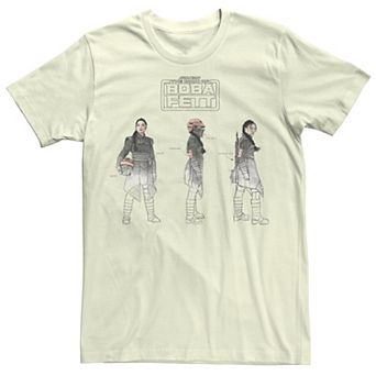 Men's Star Wars The Book Of Boba FettFennec Stance Portrait Tee