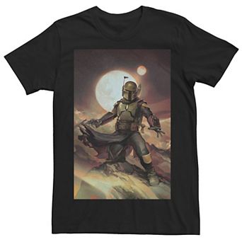 Men's Star Wars The Book Of Boba Fett Painting Poster Tee