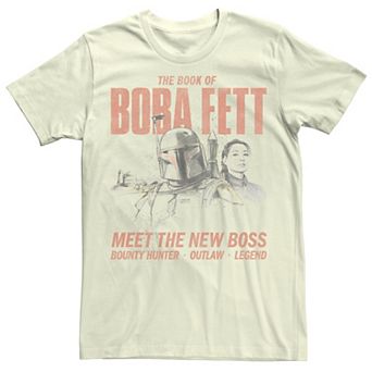 Men's Star Wars The Book Of Boba Fett Sketch Portrait Tee