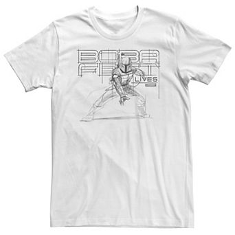 Men's Star Wars The Book Of Boba Fett Line Art Tee
