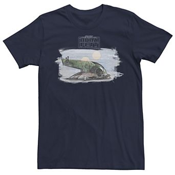 Men's Star Wars The Book Of Boba Fett Ship Sketch Tee