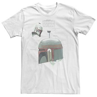 Men's Star Wars The Book Of Boba Fett Helmet Collage Tee