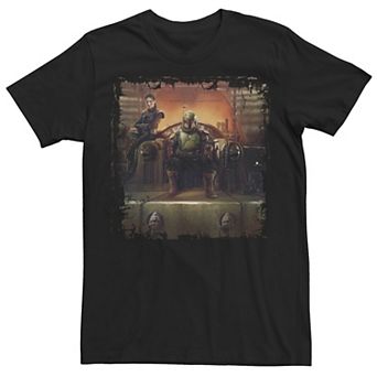 Men's Star Wars The Book Of Boba Fett Throne Group Portrait Tee