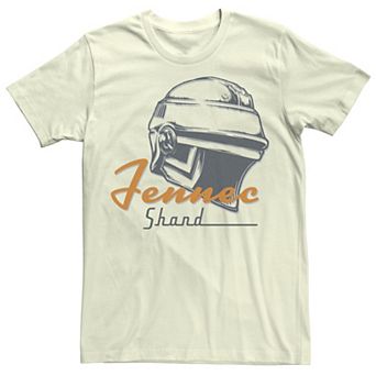 Men's Star Wars The Book Of Boba Fett Fennec Shand Retro Helmet Logo Tee