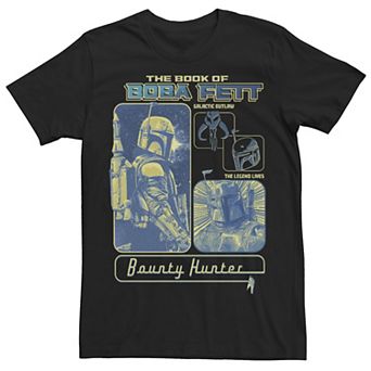 Men's Star Wars The Book Of Boba Fett Blue Hue Panels Tee