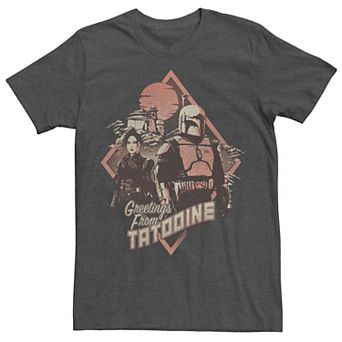 Men's Star Wars The Book Of Boba Fett Greetings From Tatooine Tee