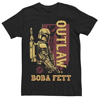 Men's Star Wars The Book Of Boba Fewtt Outlaw Gold Suit Tee