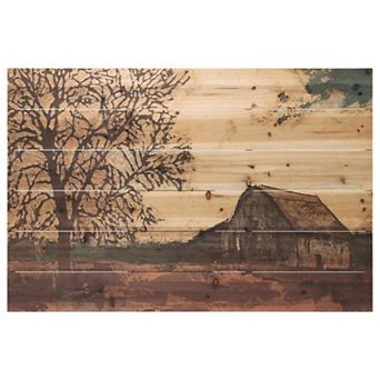 Erstwhile Barn 4 Arte de Legno Digital Print on Solid Wood Wall Art