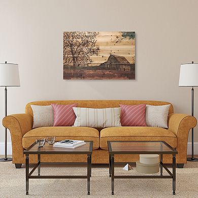 Erstwhile Barn 4 Arte de Legno Digital Print on Solid Wood Wall Art