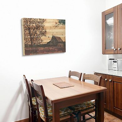 Erstwhile Barn 4 Arte de Legno Digital Print on Solid Wood Wall Art