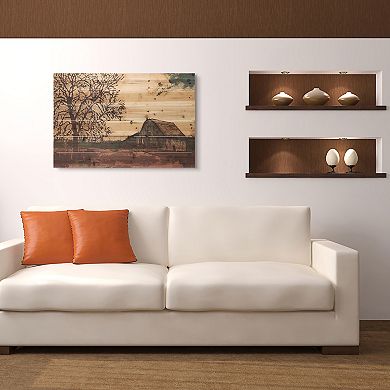 Erstwhile Barn 4 Arte de Legno Digital Print on Solid Wood Wall Art