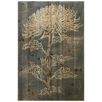 Indigo Dance II Arte de Legno Digital Print on Solid Wood Wall Art