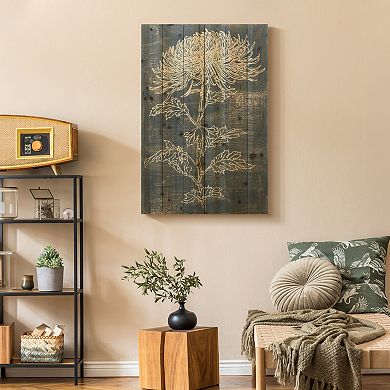 Indigo Dance II Arte de Legno Digital Print on Solid Wood Wall Art