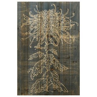 Indigo Dance Arte de Legno Digital Print on Solid Wood Wall Art