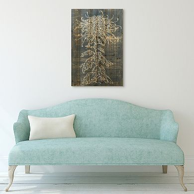 Indigo Dance Arte de Legno Digital Print on Solid Wood Wall Art