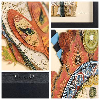 Beijing Opera Mask 1 Collage Framed Graphic Wall Art