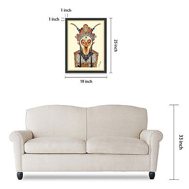 Beijing Opera Mask 1 Collage Framed Graphic Wall Art