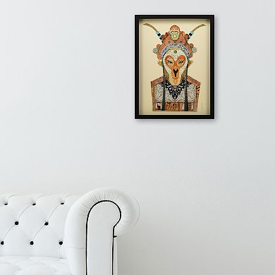 Beijing Opera Mask 1 Collage Framed Graphic Wall Art
