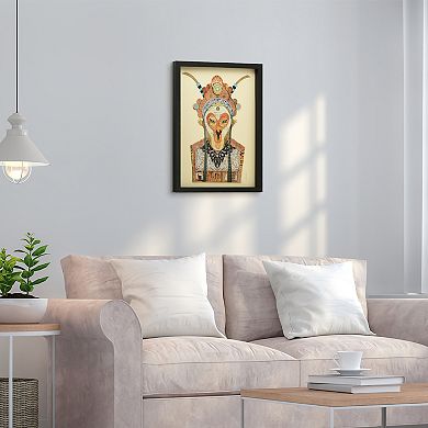Beijing Opera Mask 1 Collage Framed Graphic Wall Art