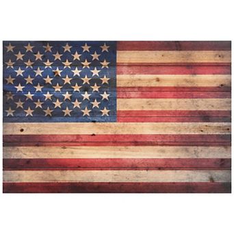 American Dream 2 Arte de Legno Digital Print on Solid Wood Wall Art