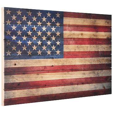 American Dream 2Arte de Legno Digital Print on Solid Wood Wall Art