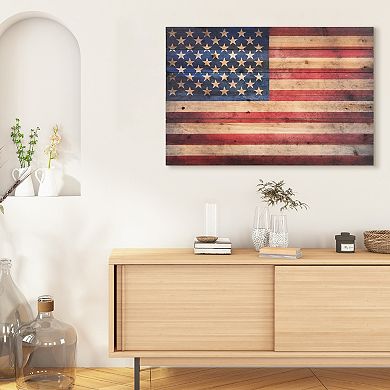 American Dream 2Arte de Legno Digital Print on Solid Wood Wall Art