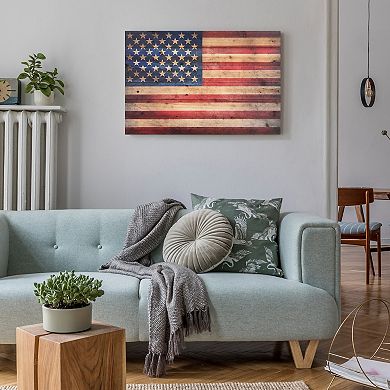 American Dream 2Arte de Legno Digital Print on Solid Wood Wall Art