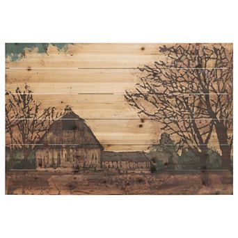 Erstwhile Barn 3 Arte de Legno Digital Print on Solid Wood Wall Art