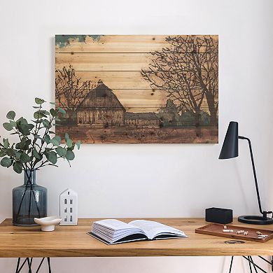 Erstwhile Barn 3 Arte de Legno Digital Print on Solid Wood Wall Art