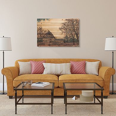 Erstwhile Barn 3 Arte de Legno Digital Print on Solid Wood Wall Art