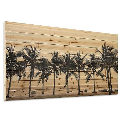Solitary Beach Arte de Legno Digital Print on Solid Wood Wall Art