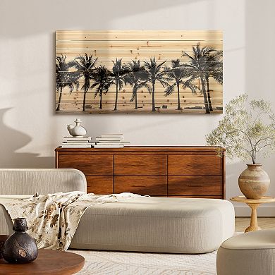 Solitary Beach Arte de Legno Digital Print on Solid Wood Wall Art