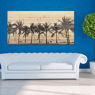 Solitary Beach Arte de Legno Digital Print on Solid Wood Wall Art