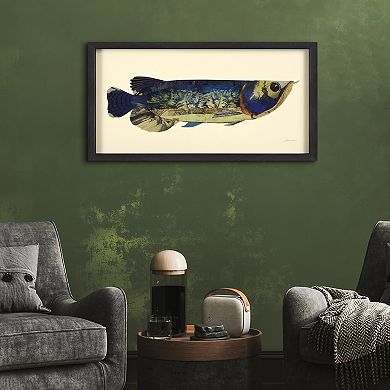 Arowana Collage Framed Graphic Wall Art