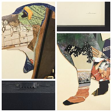 Dachshund Collage Framed Graphic Wall Art