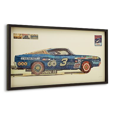 Muscle Car Collage Framed Graphic Wall Art
