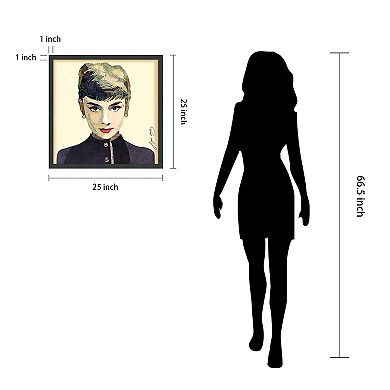 Audrey Collage Framed Graphic Wall Art