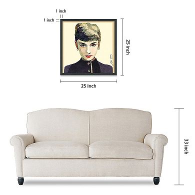 Audrey Collage Framed Graphic Wall Art