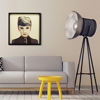 Audrey Collage Framed Graphic Wall Art