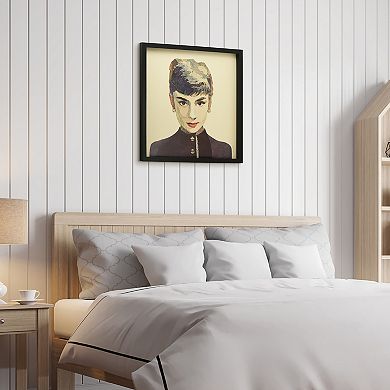 Audrey Collage Framed Graphic Wall Art