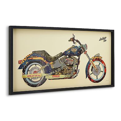 Los Angeles Rider Collage Framed Graphic Wall Art