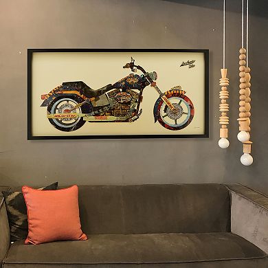 Los Angeles Rider Collage Framed Graphic Wall Art