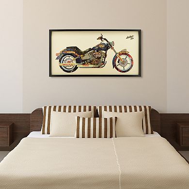 Los Angeles Rider Collage Framed Graphic Wall Art