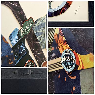 Los Angeles Rider Collage Framed Graphic Wall Art
