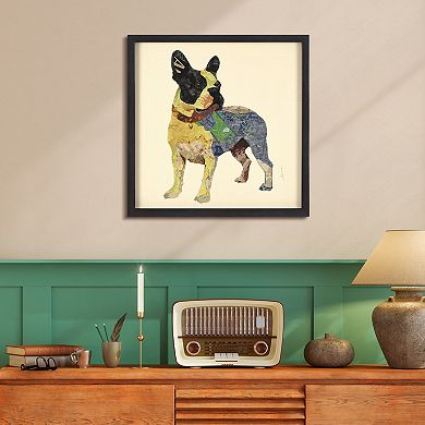Empire Art Direct Boston Terrier Collage Thick Framed Wall Art
