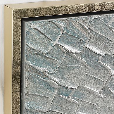 Silver Finish Textured Metallic Wall Art 3-piece Set